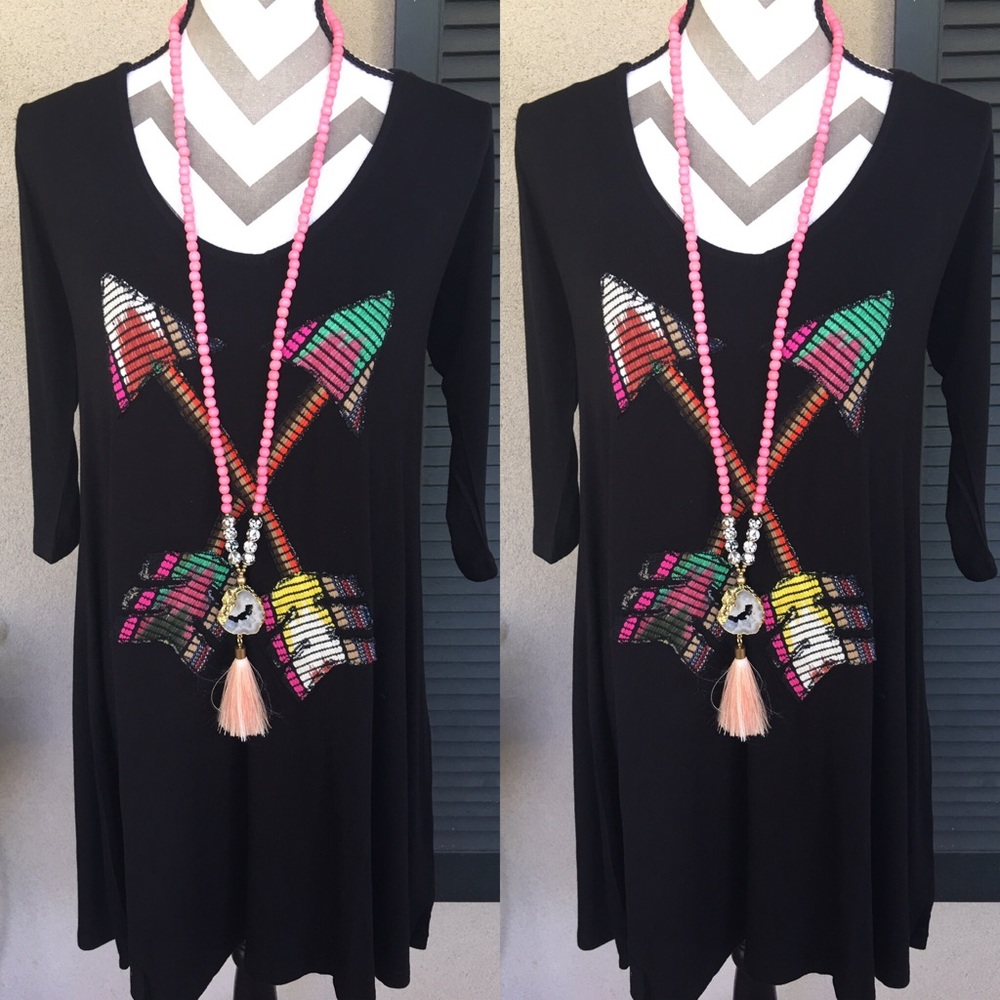 Judith March USA appliqué tunic